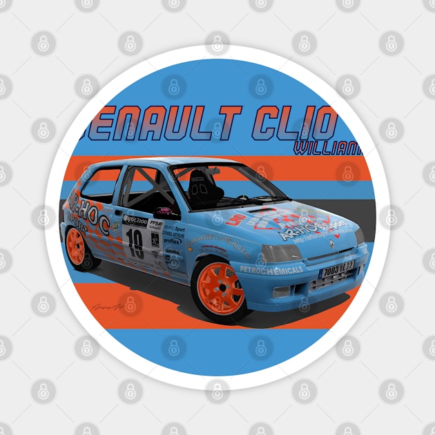 Renault Clio Williams Magnet by PjesusArt